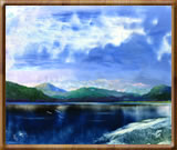 Encaustic Fine Art Paintings - Across Loch Holmasaig