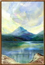 Encaustic Fine Art Paintings - Loch Maaruig