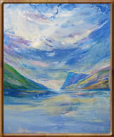 Encaustic Fine Art Paintings - Loch Meaving, Isla of Harris