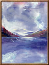 Encaustic Fine Art Paintings - Loch Grosebay Isle of Harris